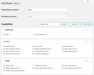 WordPress Plugin: WPFront User Role Editor – Gruniversal Blog